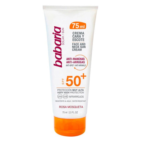 Crema solar anti-manchas y anti-arrugas SPF50+ Babaria